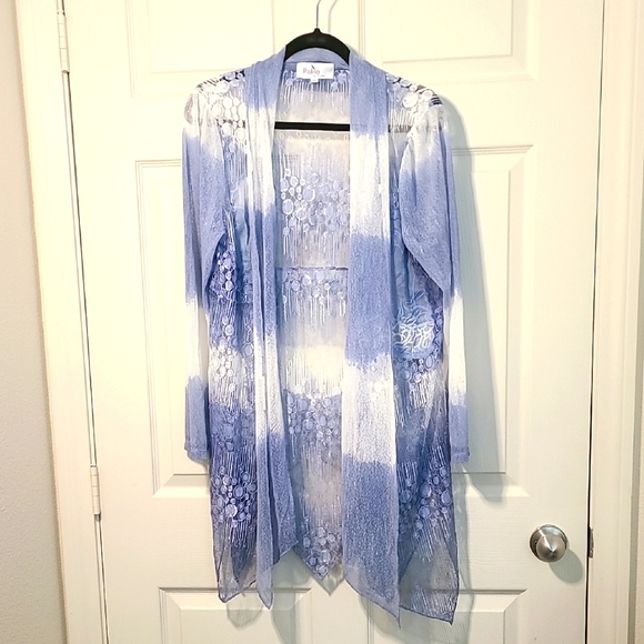 Photo inspiration: Sweaters Fairycore Palila San Francisco Blue And White Sheer Lace Photo Inspiration